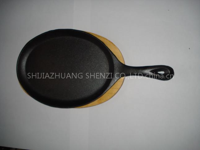 cast iron fajita pan set