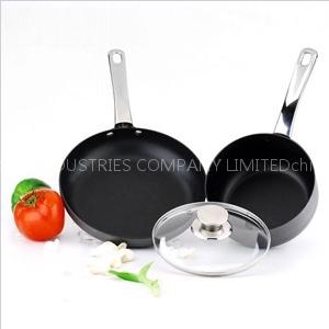 Anodized aluminum frying pan, sauce pan