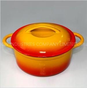 Round Enameled Cast Iron Casserole, CR2293S