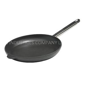 Cast Iron frying pan, skillet with stainless steel handle