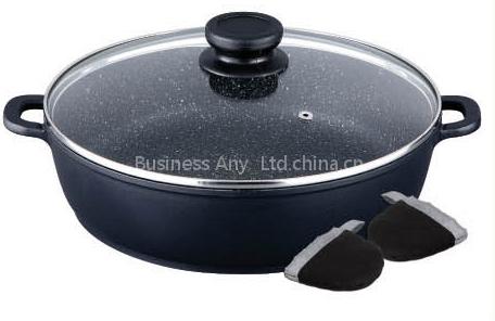 fry pan; frying pan; grill pan;shallow casserole