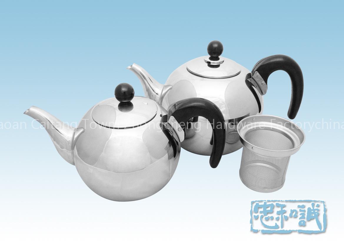 Sleek Stainless Steel Handle Kettle