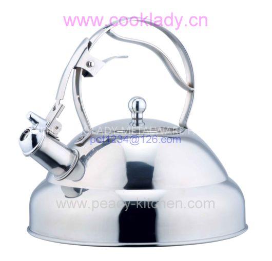 3.0Litre cast steel auto open handle whistling kettle