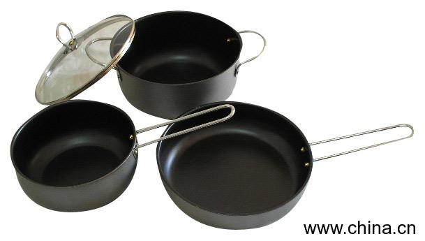 Stock 3pcs Non-Stick Saucepans
