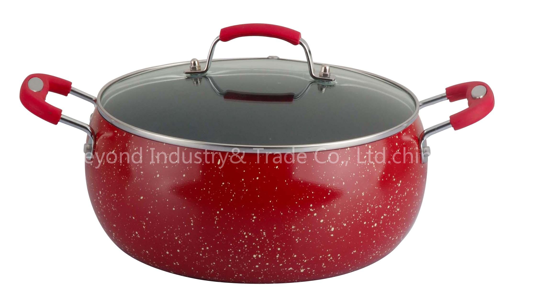 aluminum non-stick apple shape casserole(cookware)