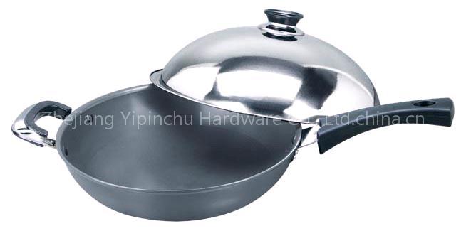 Aluminum nonstick wok