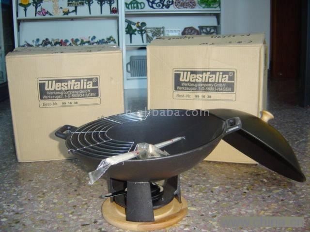 Cast Iron China Wok Set