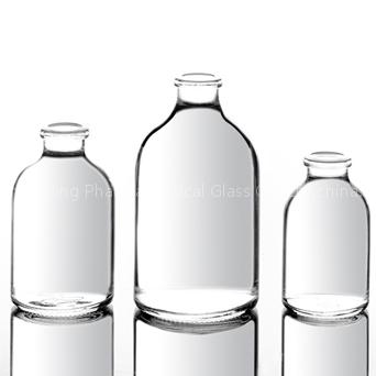 Clear Moulded Glass Vial for Injectable, USP type I,II,III