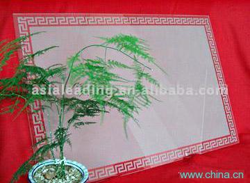 Sandblasted Glass for furniture