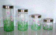 glass pot,glass bottle,storage pot