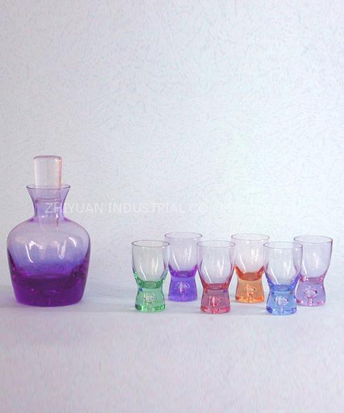 Glassware set, Glass pot & cup