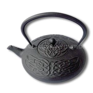 480ml cast iron teapot with Chinese knot patter design