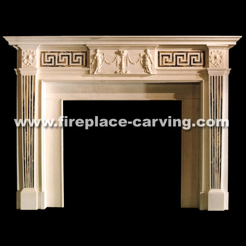 stone fireplace mantels (E-FP102)