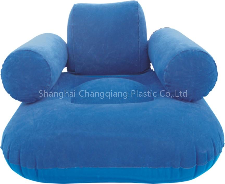 Flocked air chair