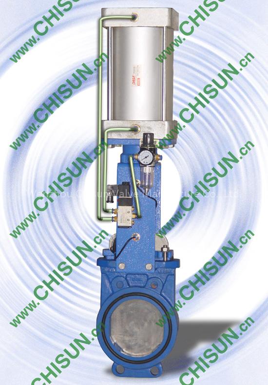 QU Pnenumatic knife Gate Valve