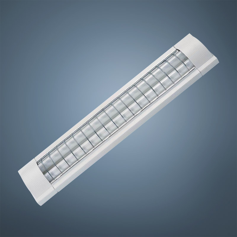 T8 grille lighting fixture, 2 tube