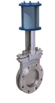 Pneumatic knife gate valve