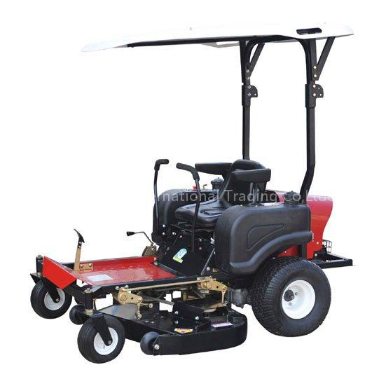 Zero turn lawn mower with sun protecter