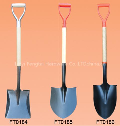 Shovel with Short Wooden Handle (S518/ 519)