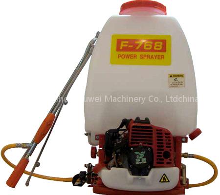 Gas knapsack sprayer