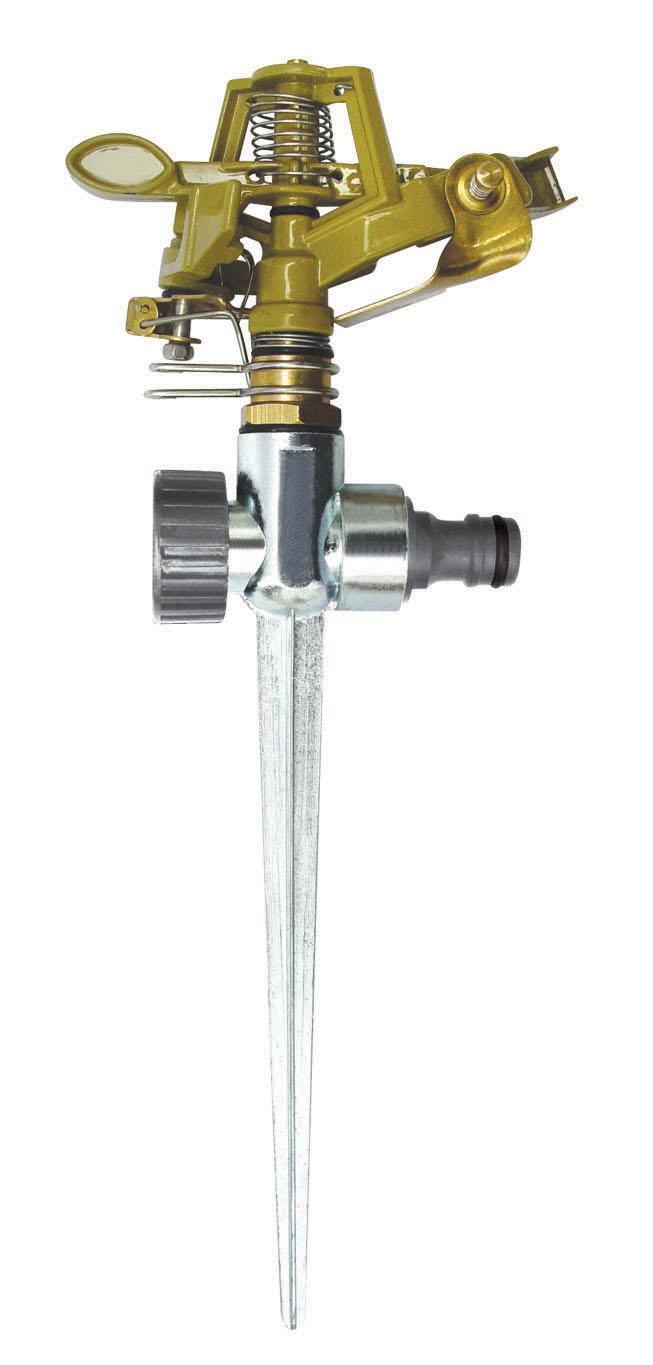 ZINC IMPULSE SPRINKLER WITH METAL SPIKE