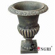 Cast iron flower pot