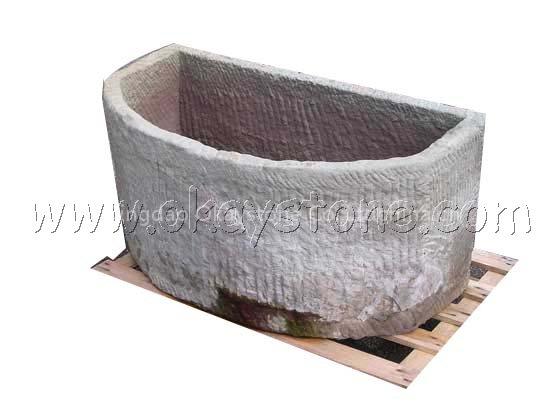 china antique sandstone trough