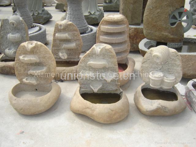 Garden Stone Sculpture, Gardening Stone Carving Fountain