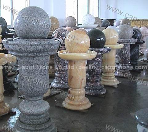 Stone fountain,ball fountain,rolling fountain,garden fountain,water fountain.