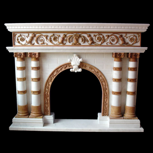 Marble Fireplace Mantel (A-FP008)