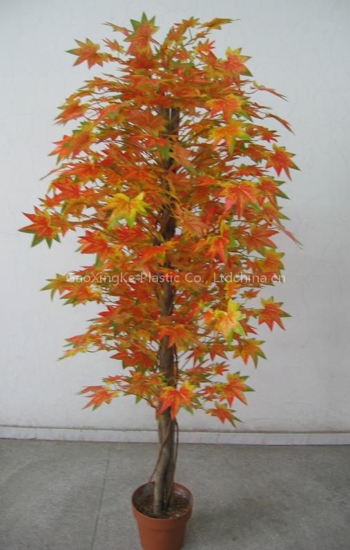 artificial maple trees---red