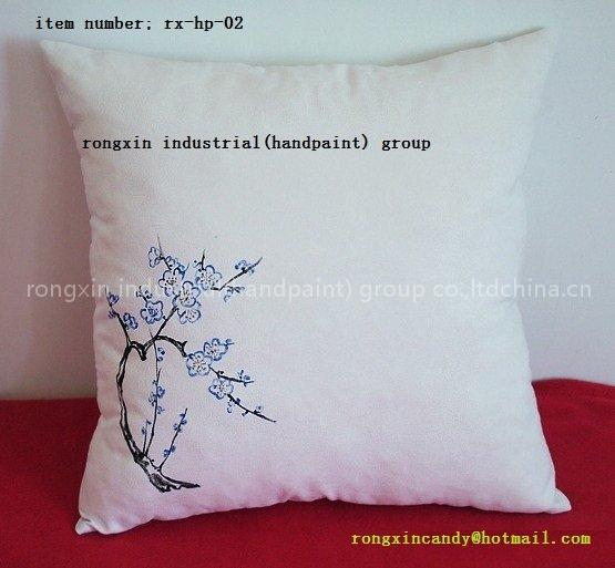 Handpainting Decorative Flower Pillow