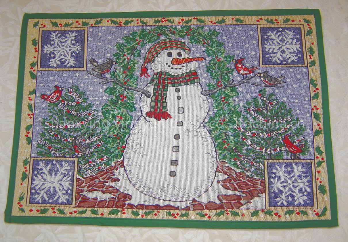 christmas tapestry floor mat, floor mat