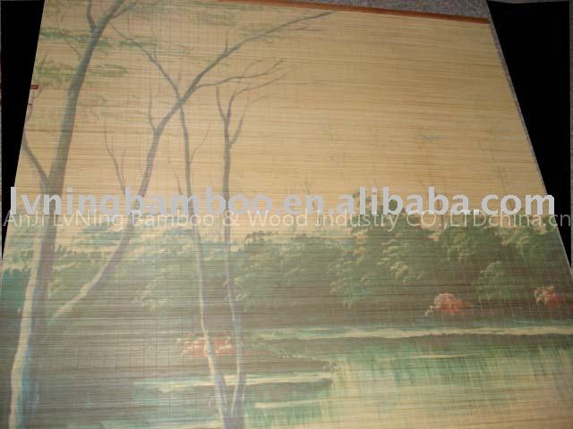 bamboo hanging door blind
