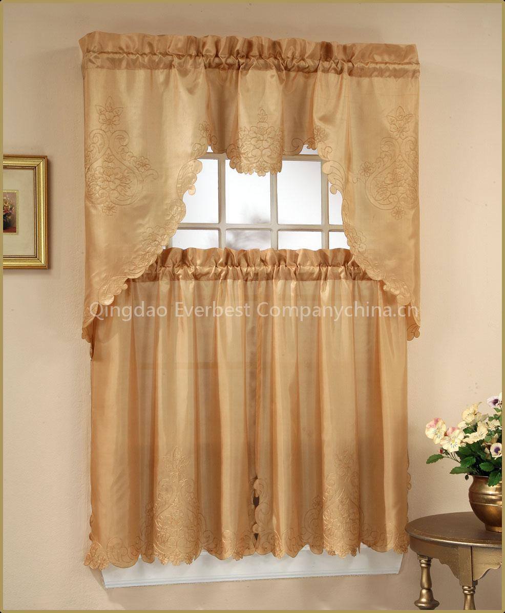 Embroidery Kitchen Curtain