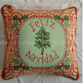 tapestry cushion, jacquard cushion