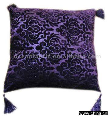 Flocking Satin Cushion