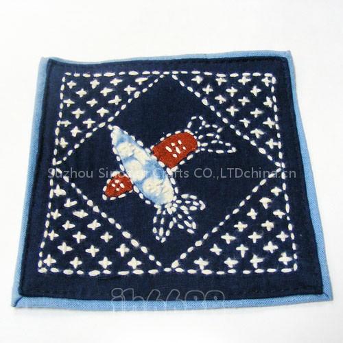 batik dying tablemat,coaster,doily, handicrafts,folk crafts,folk arts
