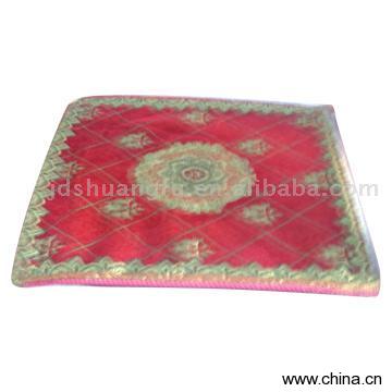 Red Jacquard Woven Cushion