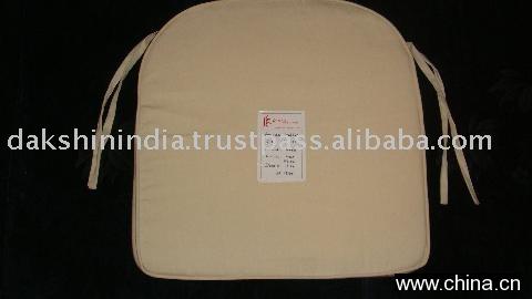 Natural Cotton Seat Pad Foam filled