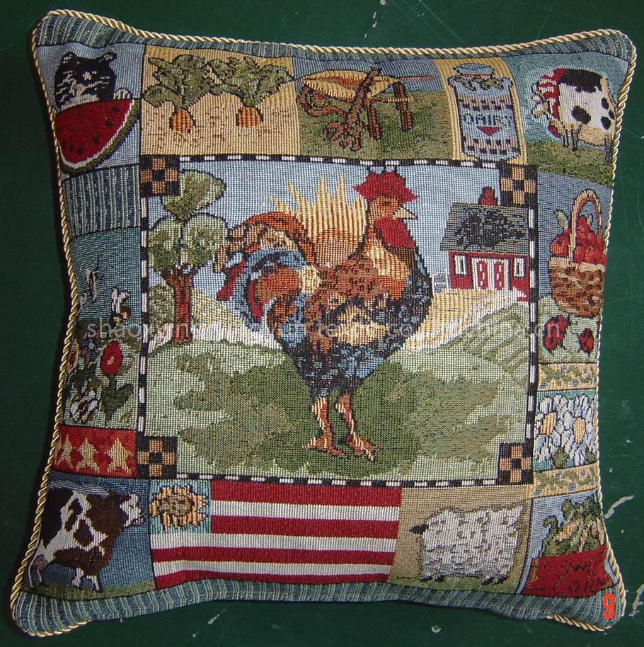 tapestry cushion, animal design jacquard cushion