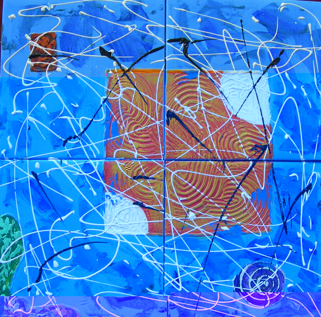 100%handmade abstract oil painting