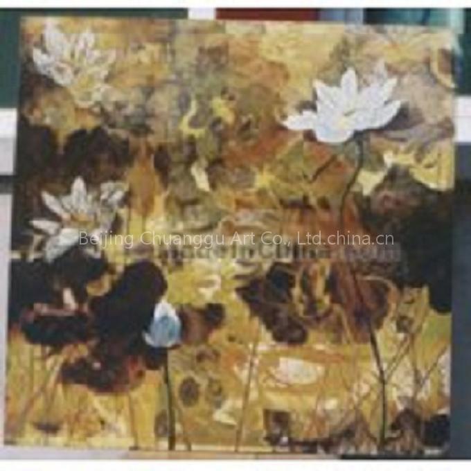 Lacquer Painting-Lotus