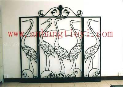 wrought iron folding screen