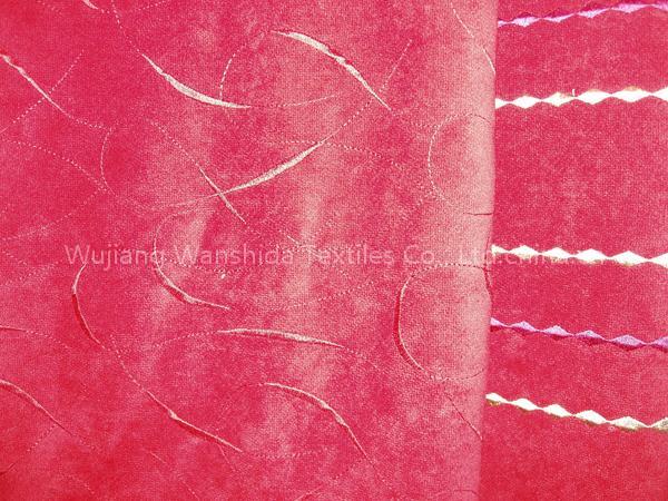 embroidery suede fabric