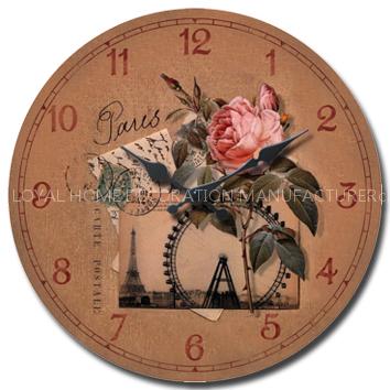 wooden wall clock