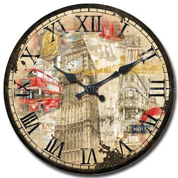 wood clock/wooden clock/MDF wall clock