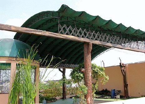Indonesia Huge Automatic Retractable Awnings