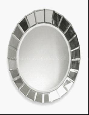 Silver mirror, Wall mirror, Glass on glass mirror, Art mirror, Decorative mirror