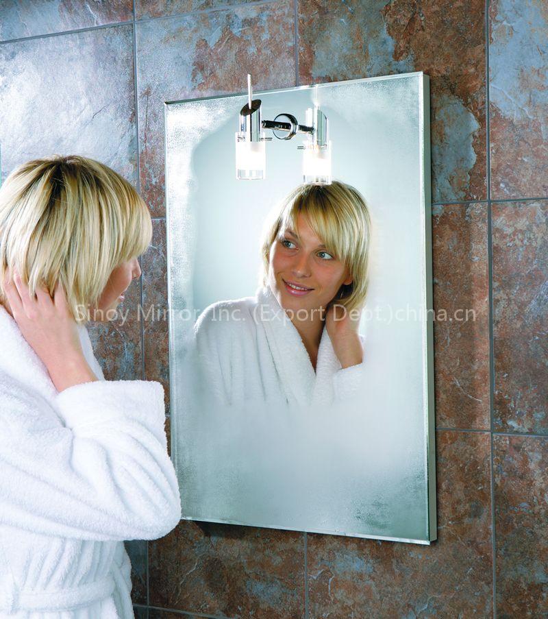 Bathroom Mirror, silver coated